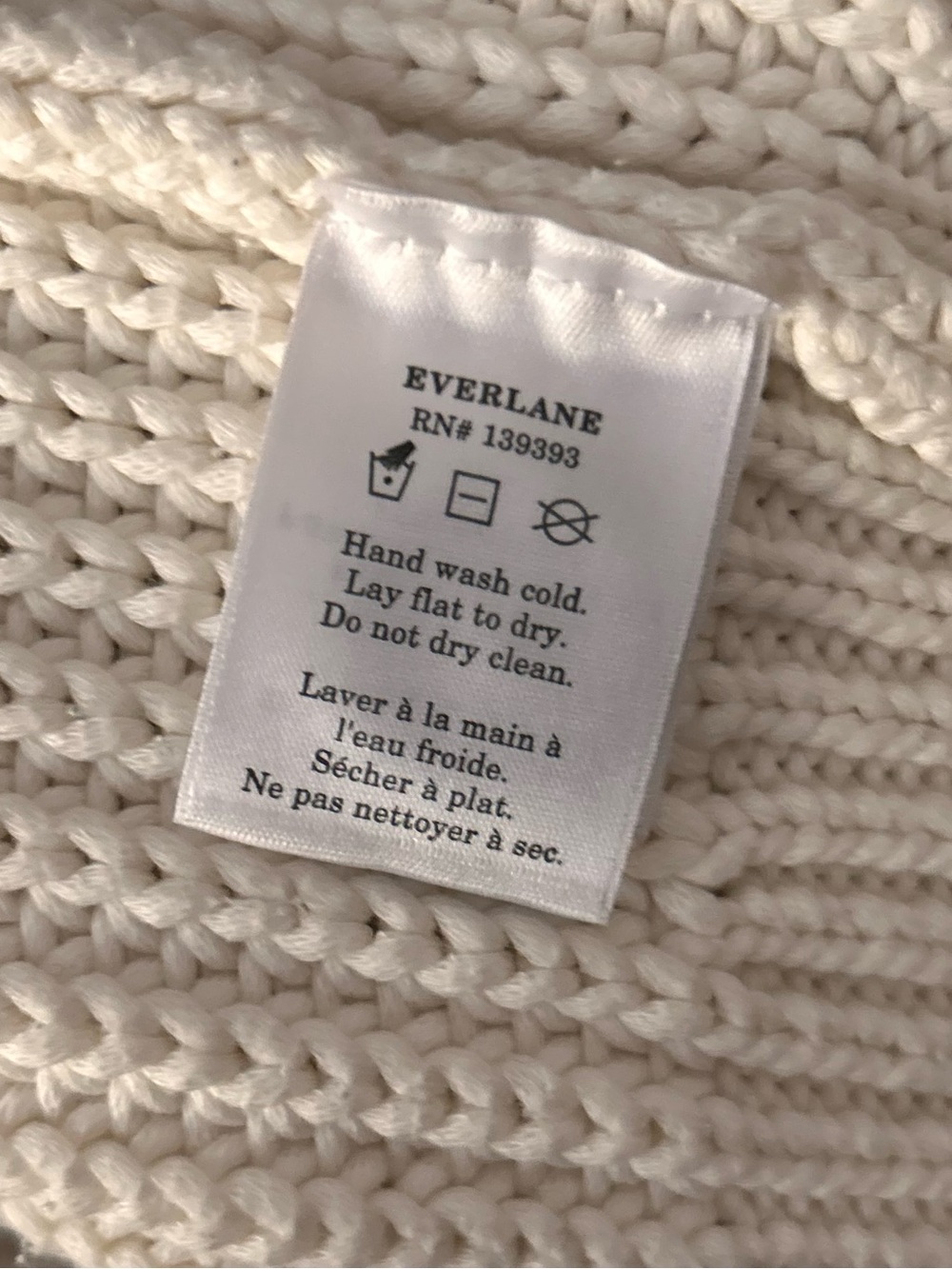 Everlane The Texture Cotton Cardigan in Canvas Sz XS - Picture 9 of 9